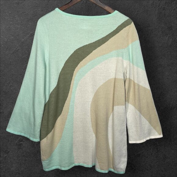 Soft Surroundings Nina Pullover‎ Sweater Women Size M Multicolor Knit - Picture 6 of 13